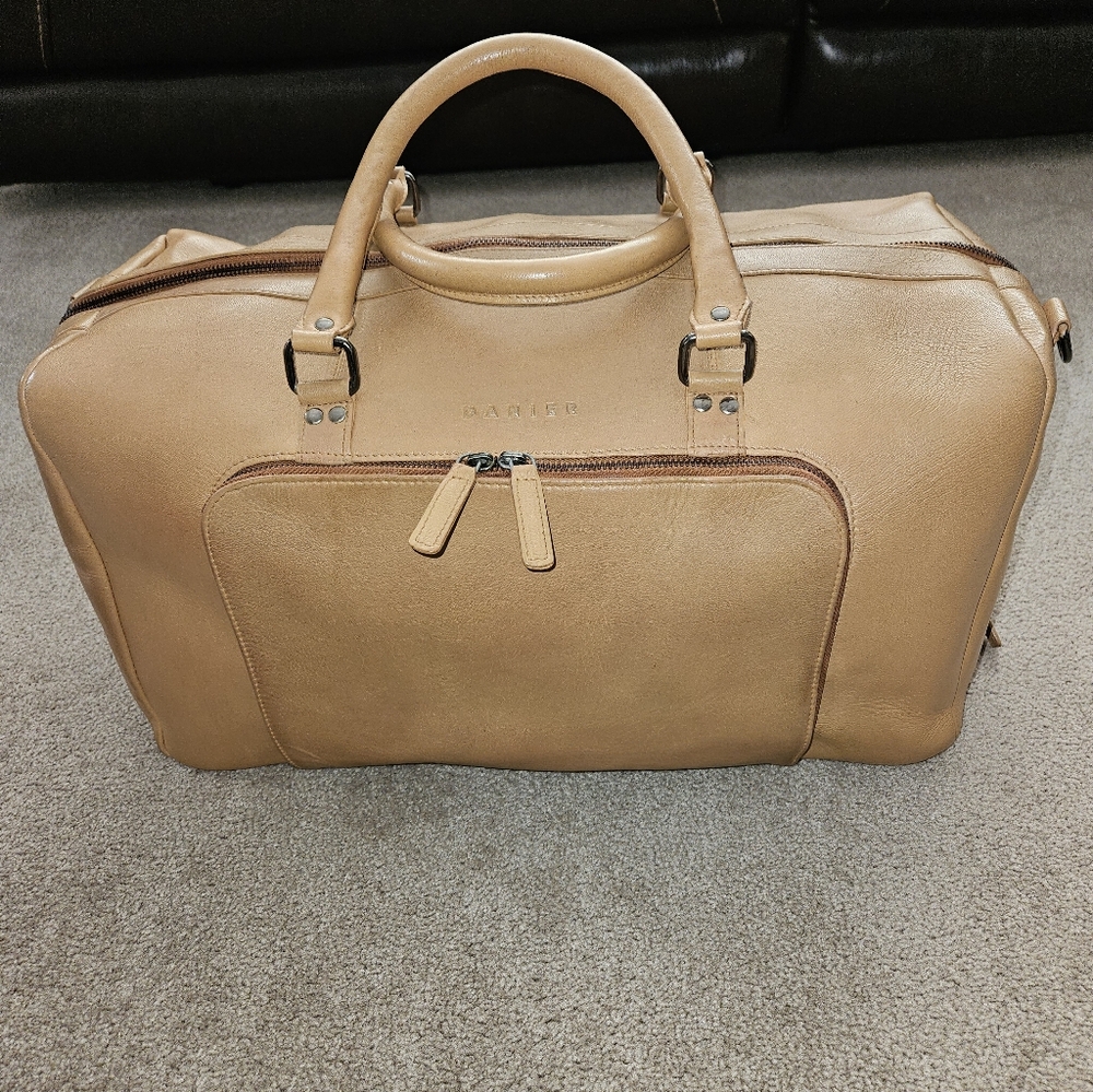 Leather Weekender Travel Bag